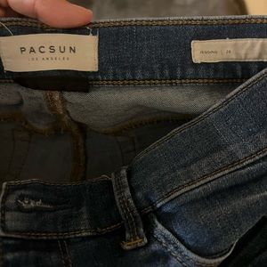 Pacsun Jeggings. Professionally distressed and patches added!